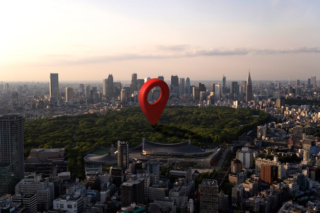 Cheerful businessman talking on phone while working on laptop at desk office PC.